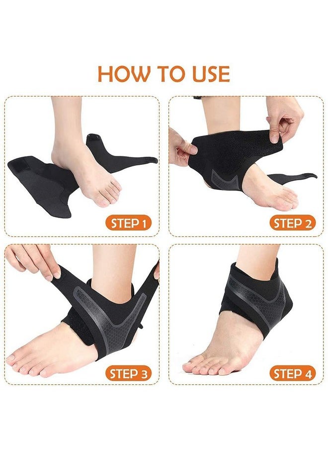 SOZZUMI - Ankle Support For Men& Women Pain Relief Straps For Sports Ankle Fracture Support Brace For Foot Pain Running Breathable Ligament Injury Compression Brace Wrap For Ankle Protection Guard(Left) - Image 1