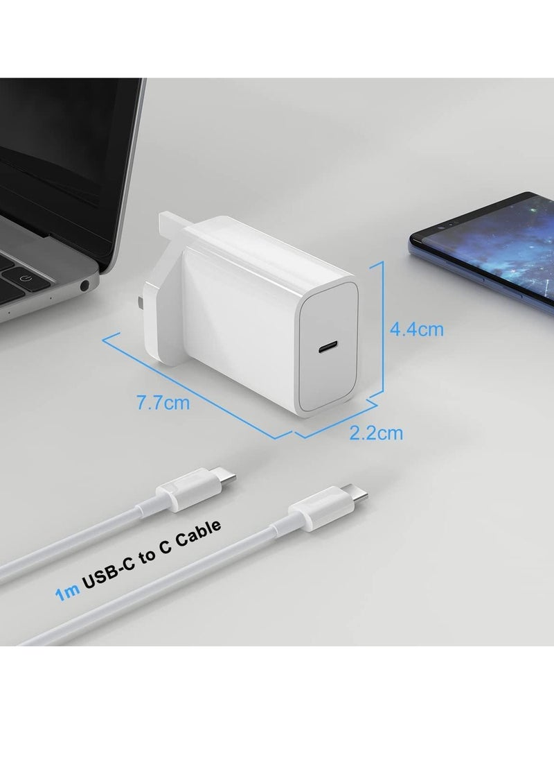 USB C Super Fast Charger for Samsung, 25W PD Wall Charger and 3ft USB C to C Fast Charging Compatible Samsung Galaxy S21/S21+/S21 Ultra/S20/Z Flip/Note20/20 Ultra/Note10/10+/S9/S8/S10e…