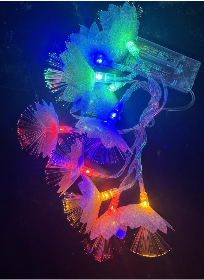 Generic Fiber Optic Flower LED Light String, Bedroom RGB LED Light Strip, USB Powered, Waterproof, Ideal LED Light for Bedroom, TV, Outdoor, Camping, 1.5m  - Image 4