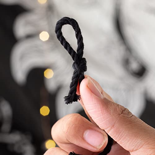 Bobbiny | 3 Ply Twisted Macrame Cotton Cord Dori (Roll Packaging) Thread for Macrame DIY and Other Projects | Black | 3mm,100 Meter - Image 5