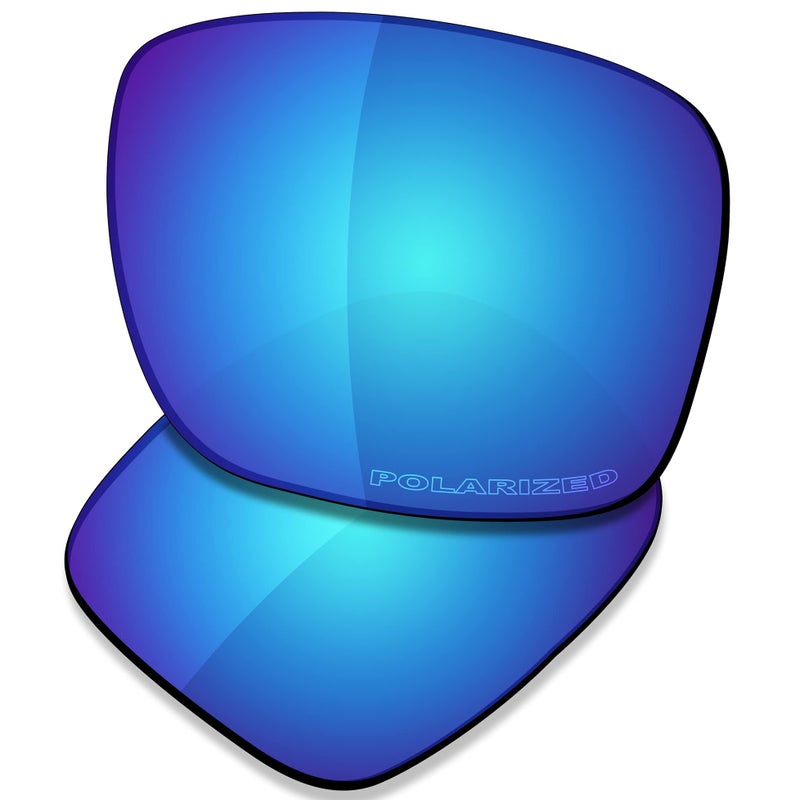 SAUCER SAUCER Premium Replacement Lenses for Oakley Holbrook OO9102 Sunglasses High Definition Glacier Blue Polarized 