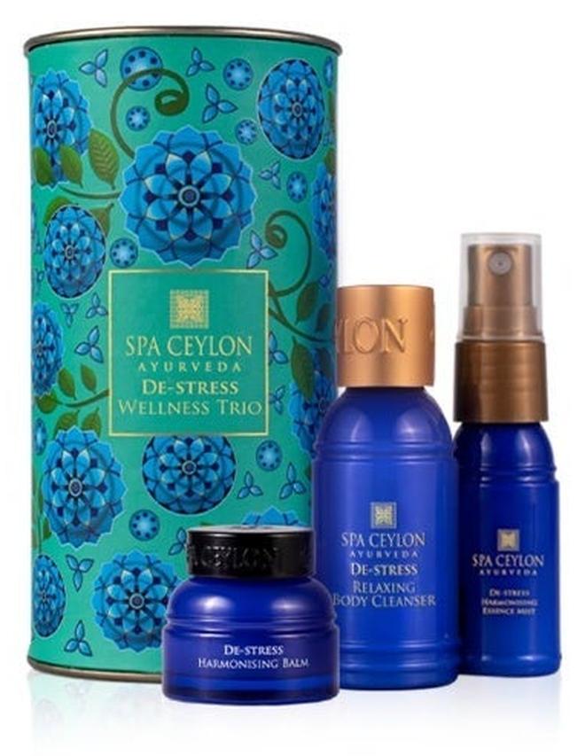 SPA CEYLON De-Stress Wellness Trio Set | Holistic Spa Essentials For Calming Skin Care | Natural Ingredients| Gift set - Image 1