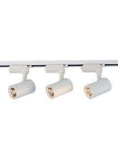El Rawda Lighting 3 Track 10 Watt High Quality White Body Warm White Light 17x38x10 cm 