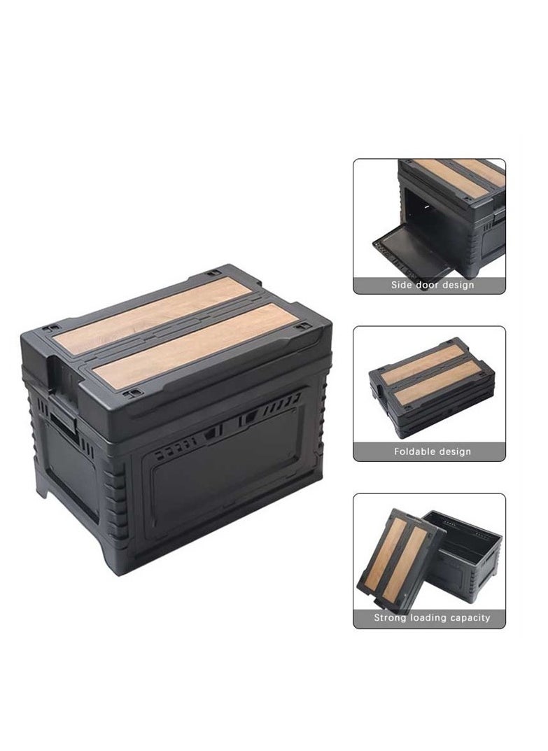Generic Outdoor Large Capacity Folding Storage Box 35L for Camping and Kitchen, Camping Storage Box, Storage Box for Home  - Image 2