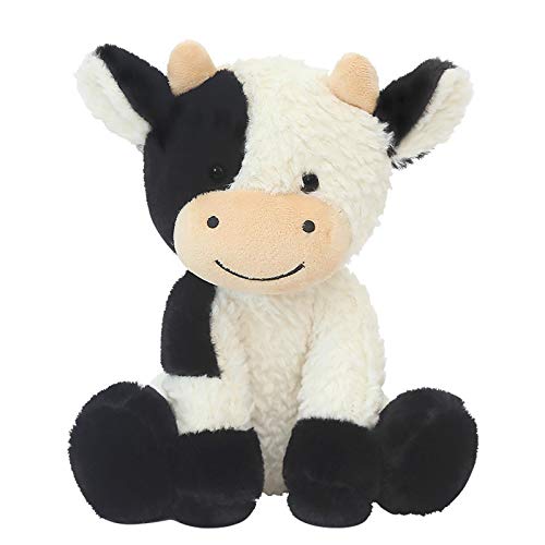 CHELEI2019 9" Cow Stuffed Animals Soft Cuddly Cow Plush Stuffed Animal Toy for Kids - Image 1