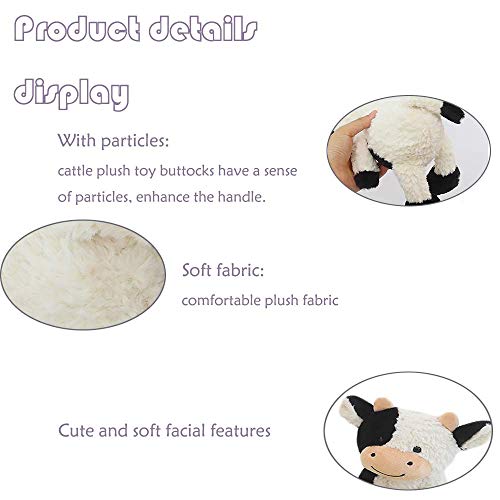 CHELEI2019 9" Cow Stuffed Animals Soft Cuddly Cow Plush Stuffed Animal Toy for Kids - Image 4