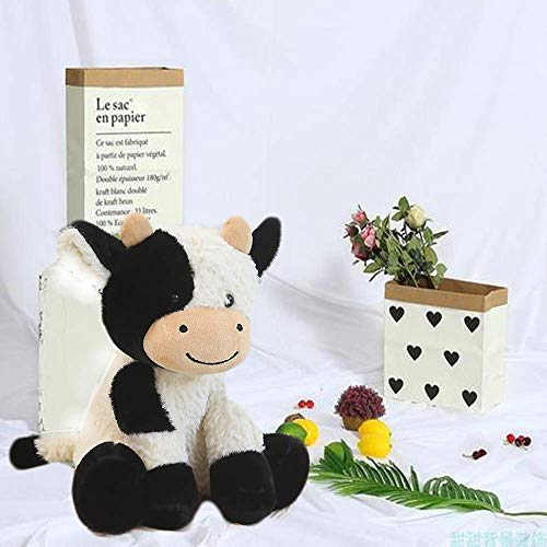 CHELEI2019 9" Cow Stuffed Animals Soft Cuddly Cow Plush Stuffed Animal Toy for Kids - Image 2