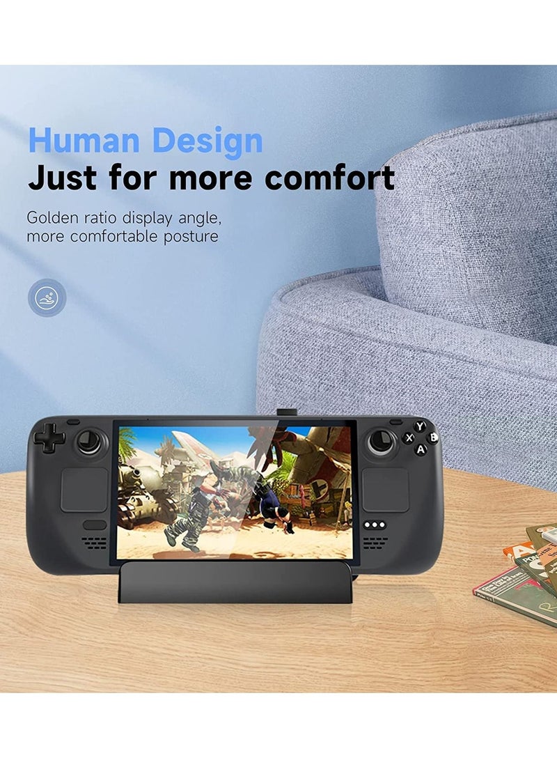 KASTWAVE Stand Base for Valve Steam Deck, 3 Angle Level Adjustable Holder Stand, Portable Foldable Non-Slip Bracket for Steam Deck Accessories / Switch / Switch Lite / Switch OLED / Tablets and Smartphones - Image 4