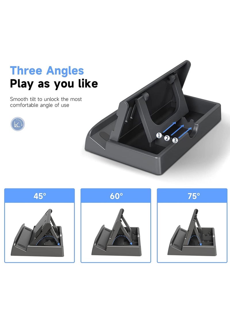 KASTWAVE Stand Base for Valve Steam Deck, 3 Angle Level Adjustable Holder Stand, Portable Foldable Non-Slip Bracket for Steam Deck Accessories / Switch / Switch Lite / Switch OLED / Tablets and Smartphones - Image 5