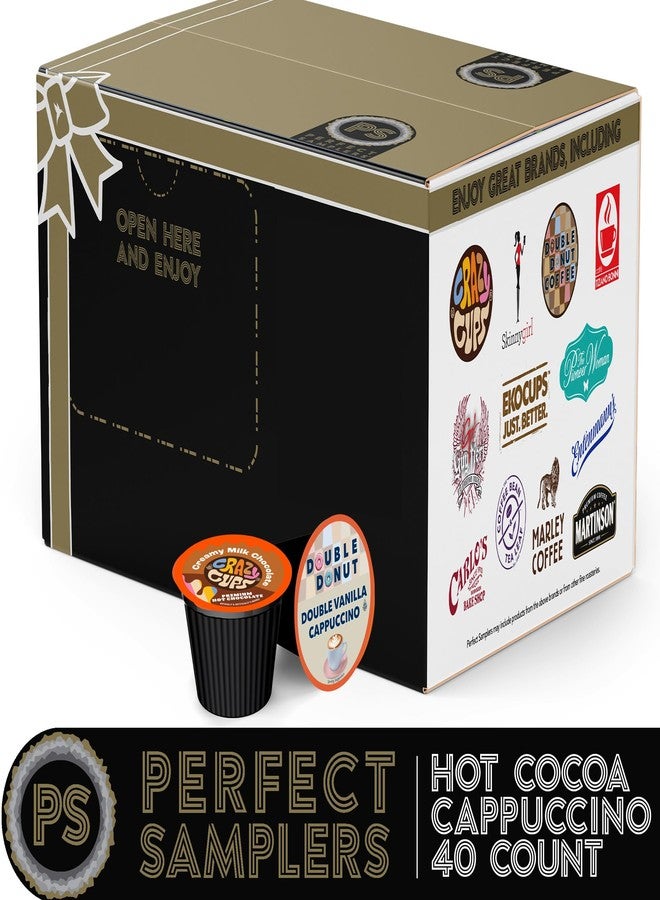 Crazy Cups Cappuccino & Hot Chocolate Variety Pack, Gift Set for Keurig K Cup Machines, 40 Count - Image 2