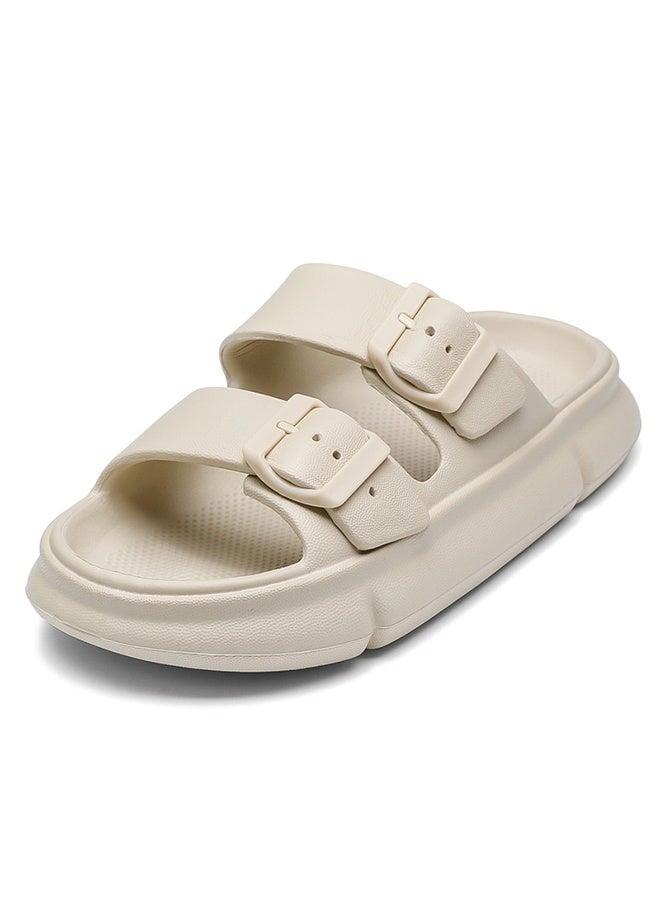 DUNISO Men's slippers Summer Sandals Lightweight Slide Sandal with Non-slip Soles Thick Sole Beach Slipper Breathable Slip-on Sandal House Flat Slipper for Pool Beach Yard Kitchen Shower - Image 5