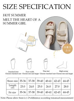 DUNISO Men's slippers Summer Sandals Lightweight Slide Sandal with Non-slip Soles Thick Sole Beach Slipper Breathable Slip-on Sandal House Flat Slipper for Pool Beach Yard Kitchen Shower  - Image 5