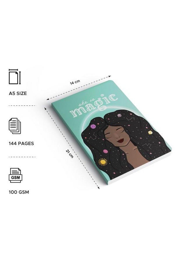 فيكطر نوطس دفتر ملاحظات FACTOR NOTES بحجم 100 جرام لكل متر مربع A5: سادة | 144 صفحة (إنها سحرية)  - Image 2