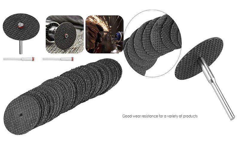 DIY Crafts DIY Crafts CTDIYHI23248 51015202530 Cut Off Wheel Mandrel Workshop Equipment Power Tools Fiberglass Reinforced Rotary Discs Saw Set  - Image 4