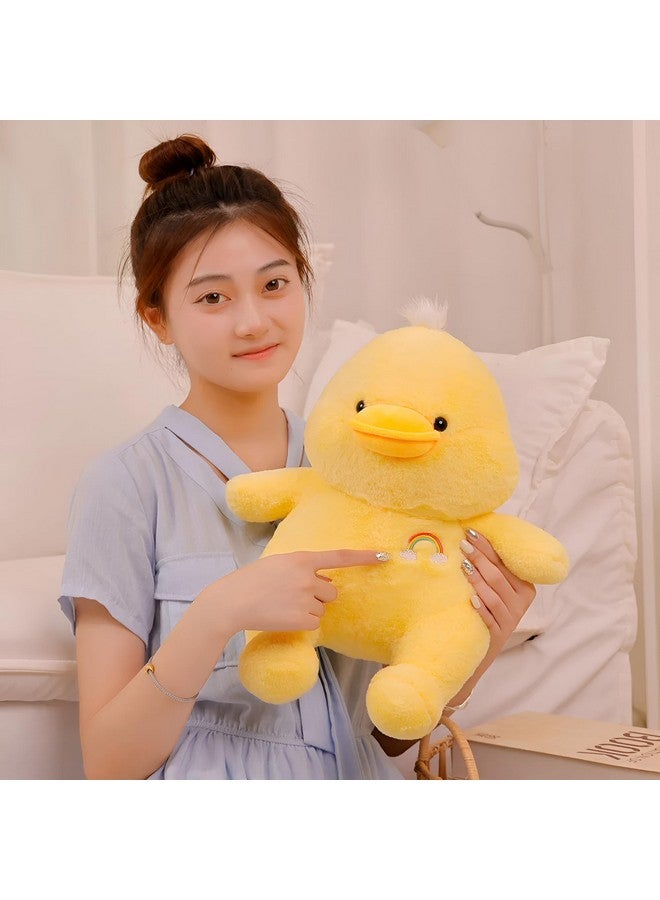 تيكلز لعبة حيوان محشوة ناعمة على شكل بطة من Tickles للأطفال الأولاد والبنات كهدية عيد ميلاد (الحجم: 30 سم، اللون: أصفر) - Image 1