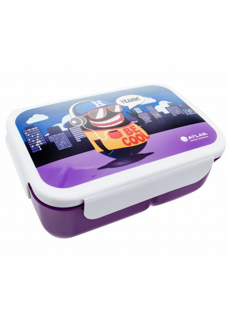 ATLAS 2-Compartment Lunch Box Multicolour 