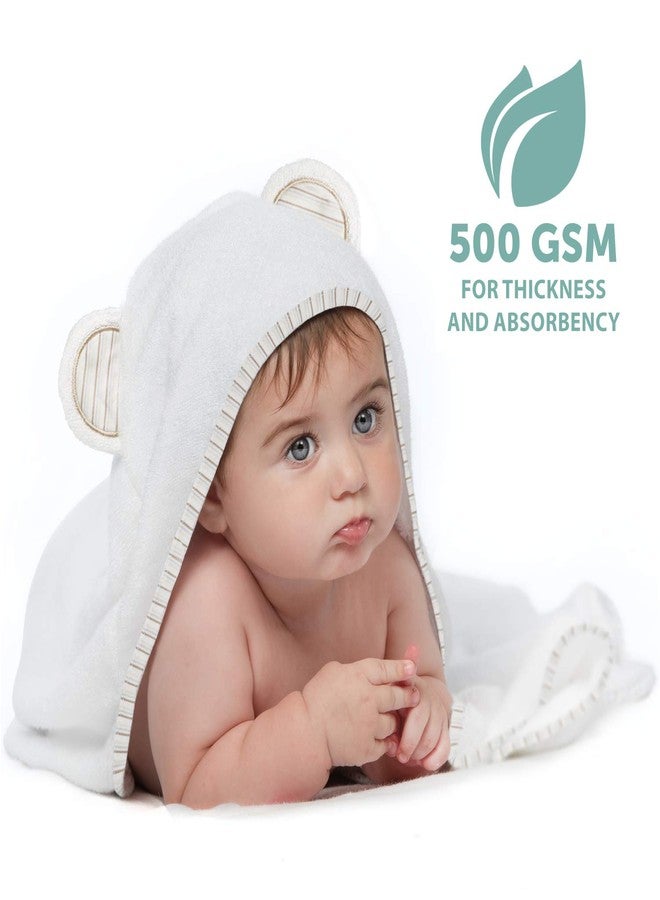 Miniboo Hooded Baby Towels for Newborn - Super Soft Baby Bath Towels with Hood, Highly Absorbent Viscose Made from Bamboo Hooded Towel for Infant, Toddler and Kids, Baby Essentials - Image 4