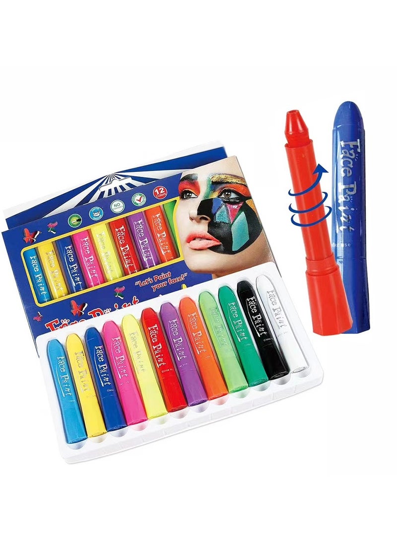 ميدو ألوان وجه – 12 ألوان قابلة للغسل ومختبرة جلدياً - Image 1