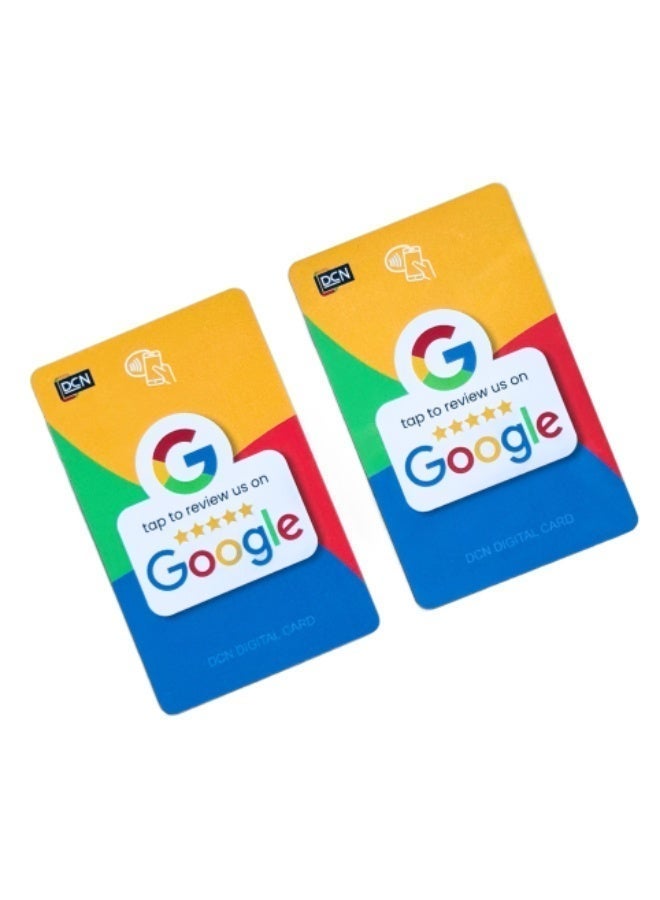 جوجل بطاقة مراجعة Google NFC – المس وشارك | مفعلة فورياً برابط مراجعتك على Google | بطاقة مراجعة أعمال ذكية غير تلامسية | متينة ومقاومة للماء من PVC (عبوة من 02) - Image 3
