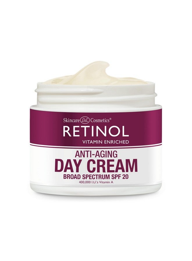 Retinol Skincare LdeL Cosmetics Day Cream Broad Spectrum SPF 20 Moisturizes & Reduces Look of Fine Lines - Provides Protection From Daily Sun Exposure - 1.7 Oz. - Image 1