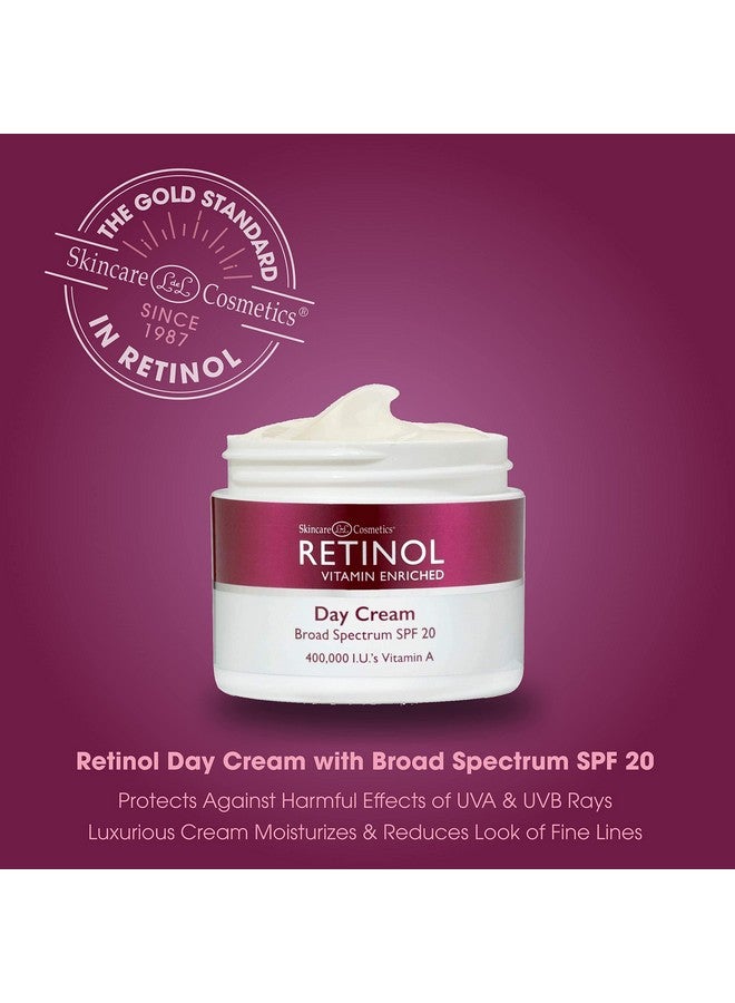 Retinol Skincare LdeL Cosmetics Day Cream Broad Spectrum SPF 20 Moisturizes & Reduces Look of Fine Lines - Provides Protection From Daily Sun Exposure - 1.7 Oz. - Image 3