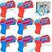 Dekukar 8 Pack Water Gun for Kids Mini Water Pistol for Summer Pool Garden Beach Water Fight Party Favors Fillers for Boys Girls Outdoor Small Squirt Guns Training Toy for Dog Cat Gift Package RedBlue - Image 2