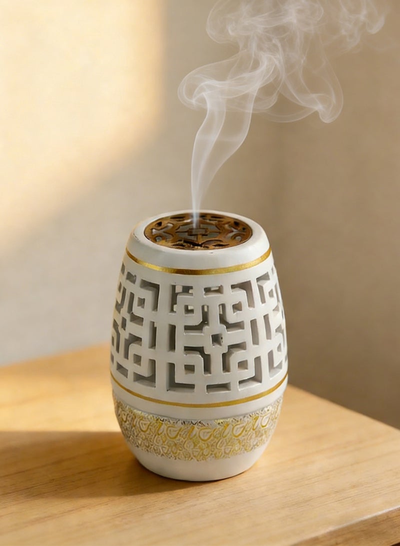 ٢ حتت مبخره من الخزف الأبيض - Image 2