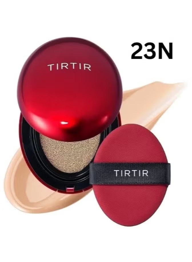 TIRTIR Mask Fit Red Cushion Foundation 18g (23N Sand) - 72hrs Long Lasting Full Coverage Foundation Makeup - Image 1