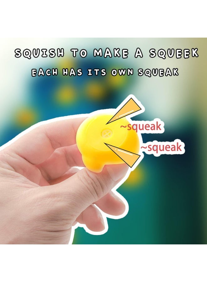 FAYET 50 Pcs Yellow Rubber Duck Bath Toys for Toddlers, Floating Squeaky Baby Shower, Bathtub & Party Decoration - Image 3