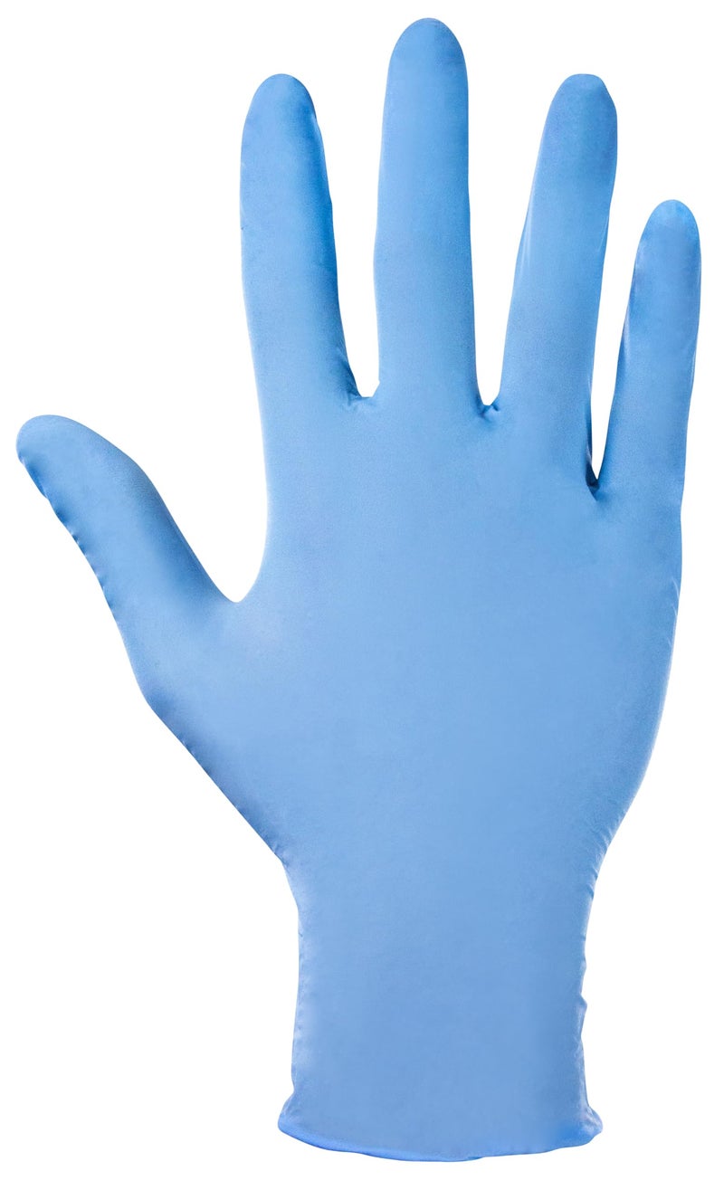 SAS Derma-Lite Powdered Nitrile Disposable Gloves - Medium. 5 Mil Thickness. Chemical and Puncture Resistant. Lightly Textured. Non-Latex. Single-Use Only (6607) - Image 3