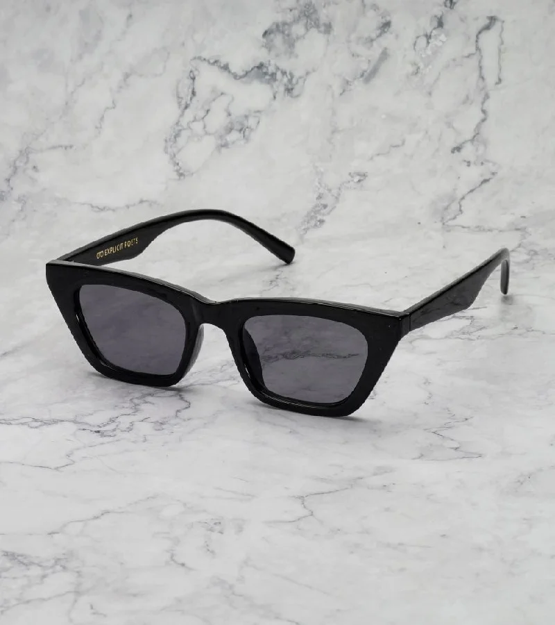 Explicit Poets Explicit Poets Unisex Kat Black-Gray Stylish Sunglasses, 24EP1