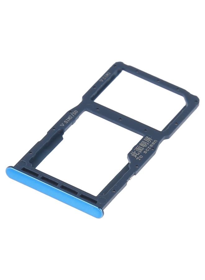erorex SIM Card Tray +  SIM Card Tray / Micro SD Card for Huawei P30 Lite(Blue) - Image 3