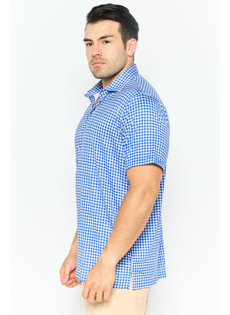 Tailorbyrd Men Sportwear Fit Short Sleeves Outdoor Polo Shirt, Multicolor  - Image 4