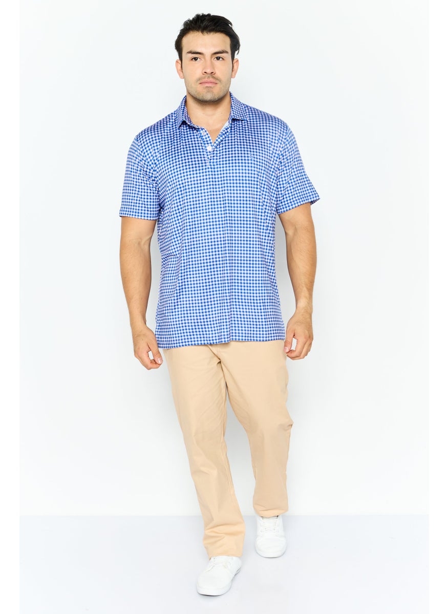 Tailorbyrd Men Sportwear Fit Short Sleeves Outdoor Polo Shirt, Multicolor  - Image 3