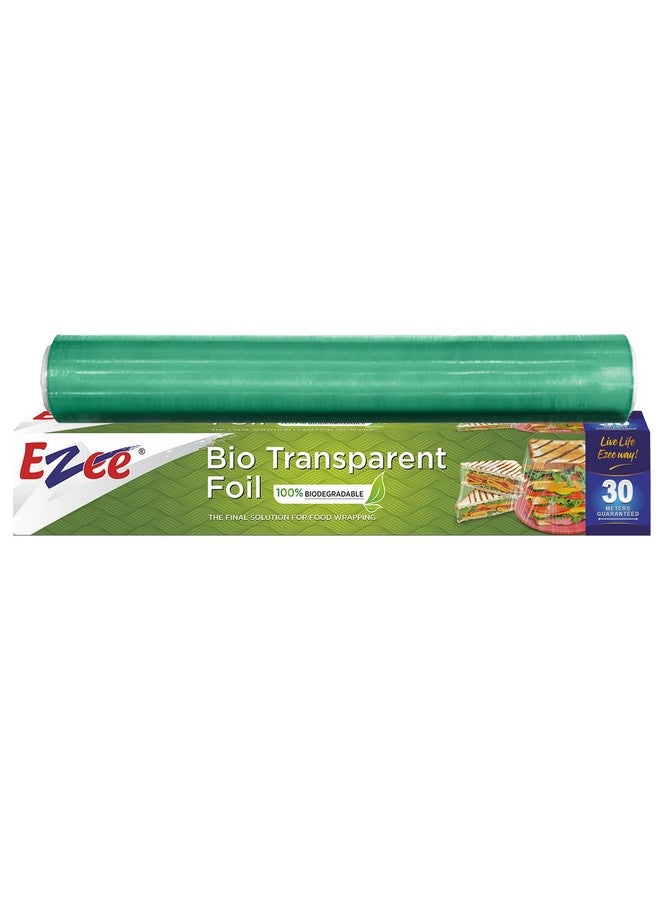 Ezee Live Life Ezee Way Ezee 30 Meters 12 Inches Cling Film Wrap BPA Free | Multipurpose Food Wrapping Paper | Non-Stick Microwave Safe - Image 1