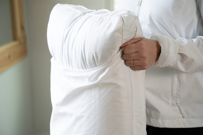 Aller-Ease AllerEase 100% Breathable Cotton Pillow Protector for Sleeping, Queen 30" x 20" - 4 Pack,White - Image 3