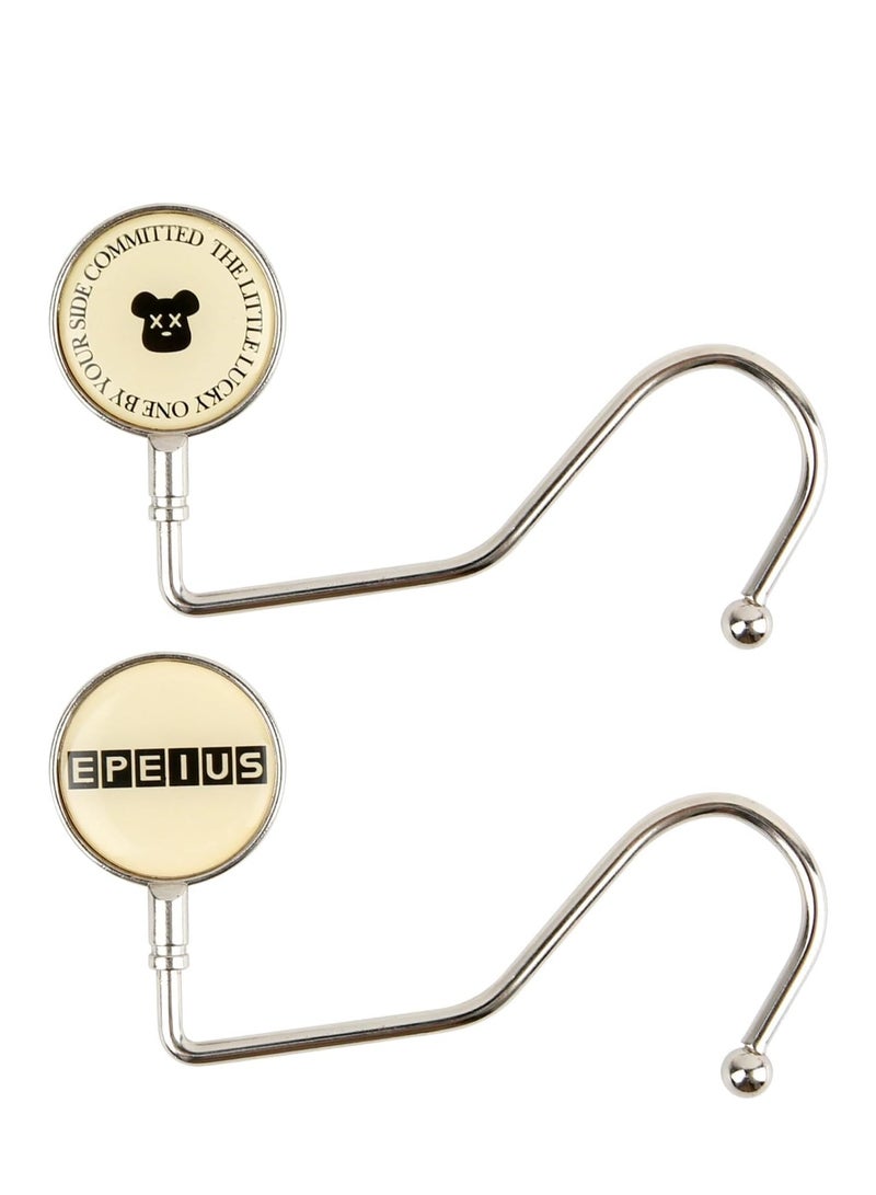 Hook Hanger Metal 2 Pcs Purse, Safety Hang Grip, Lightweight Table Hangers Handbag Schoolbags Desk Holders for Home Office Restaurant Library Party Decoration - Image 1