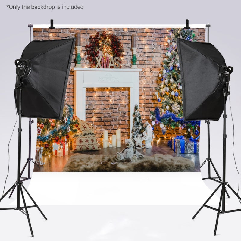 Christmas Photography Backdrop: 7 X 5ft Lightweight Polyester Fiber - Non-Reflective High-Resolution Christmas Backdrop for Home Studio, Kids, Family Parties & Festivals - Image 5