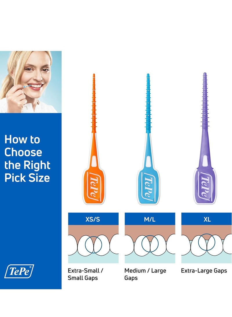 Tepe Floss Picks Dental Floss Picks Blue 36 Pack. - Image 4