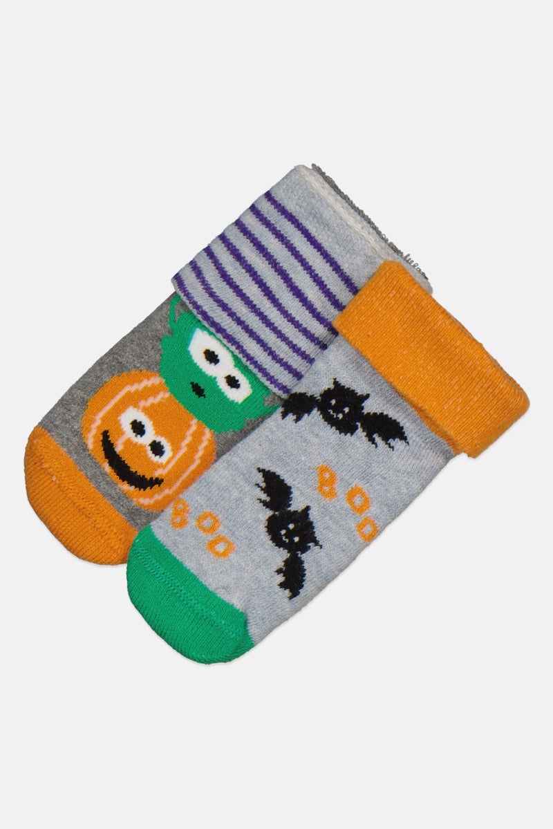 Lefties Toddlers Boy 2 Pair Graphic Print Socks, Multicolor - Image 1