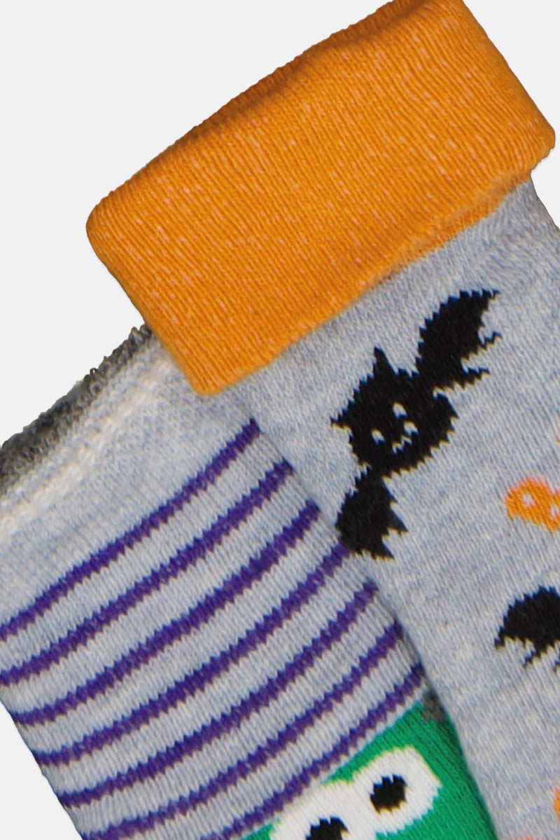 Lefties Toddlers Boy 2 Pair Graphic Print Socks, Multicolor - Image 3
