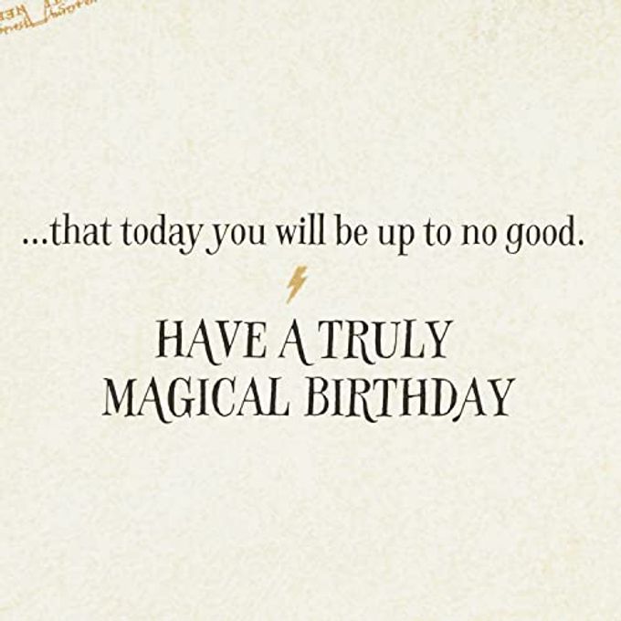 Hallmark Harry Potter Birthday Card (Marauder's Map) - Image 3