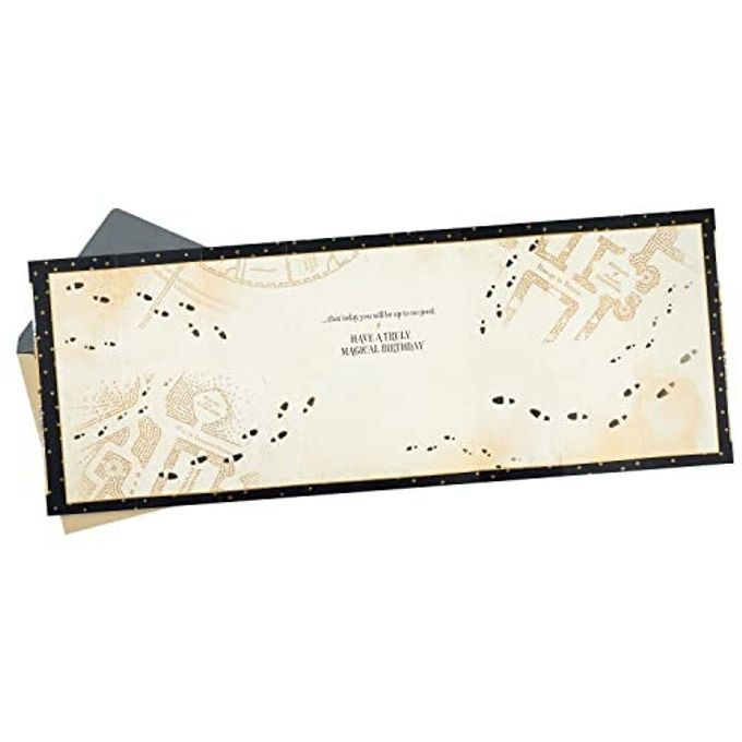 Hallmark Harry Potter Birthday Card (Marauder's Map) - Image 2