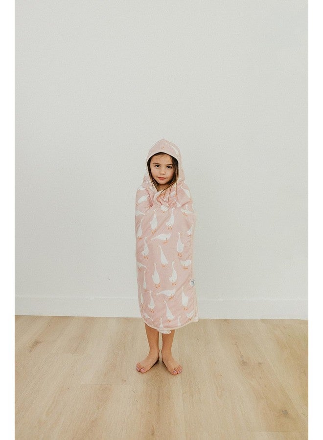 Copper Pearl Hooded Bath Towels Premium Knit/Terry Cloth Toddler Towels with Hood, Pockets, and Cool Designs - Great to Gift and Make Bath Time Fun - Big Kids Hooded Towel, Goosie - Image 4