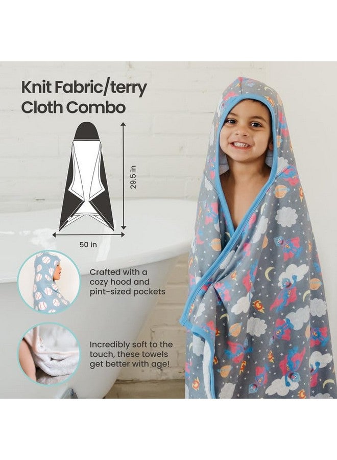 Copper Pearl Hooded Bath Towels Premium Knit/Terry Cloth Toddler Towels with Hood, Pockets, and Cool Designs - Great to Gift and Make Bath Time Fun - Big Kids Hooded Towel, Goosie - Image 3