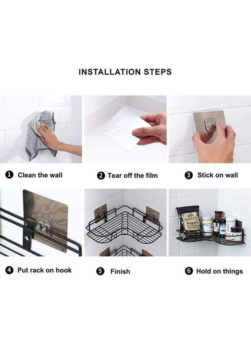 Corner Rack Holder for Bathroom Kitchen Office (2 Shelf Set) - Image 3