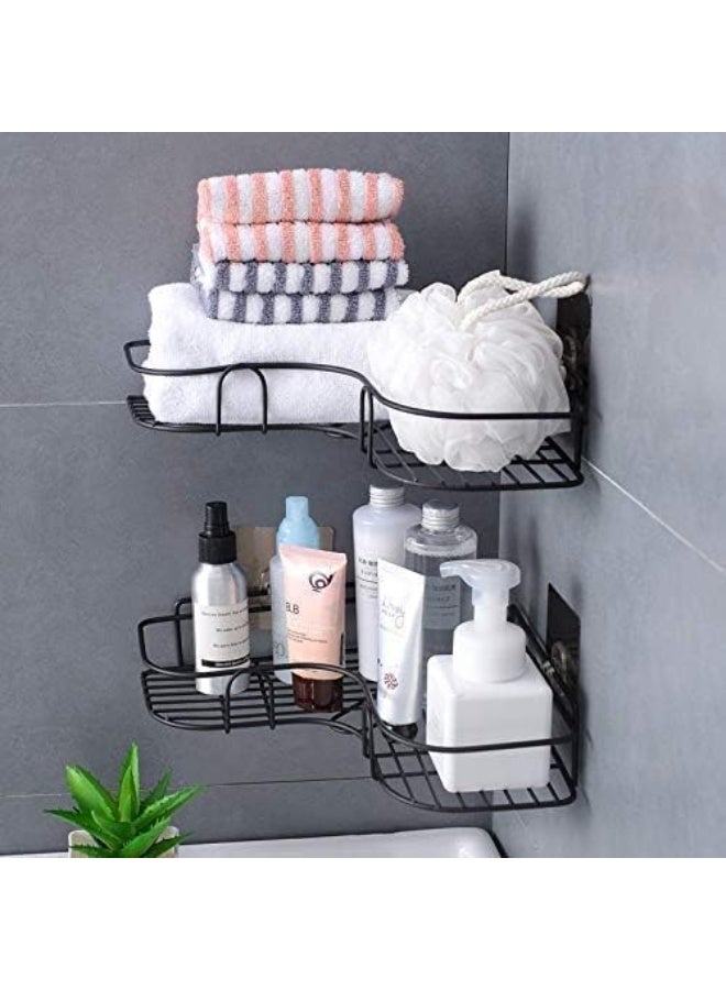 Corner Rack Holder for Bathroom Kitchen Office (2 Shelf Set) - Image 1