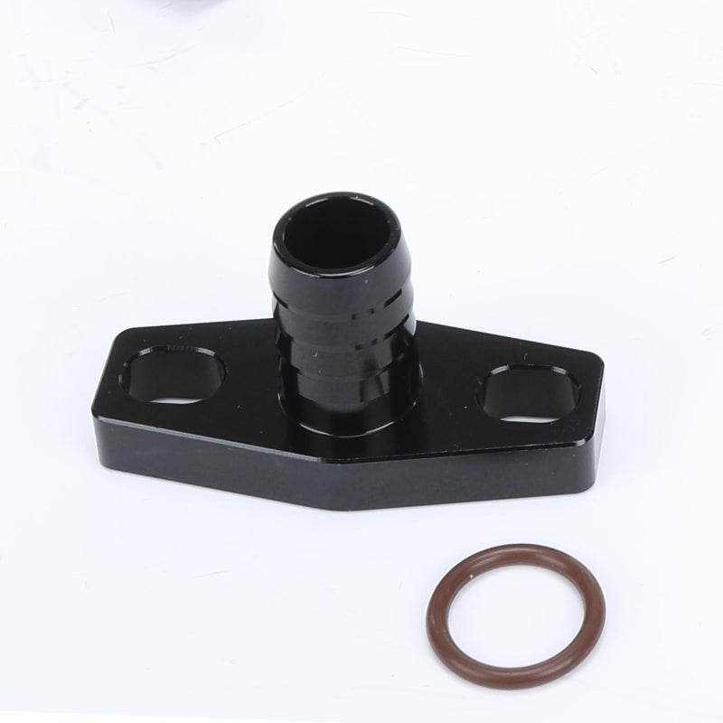 AC PERFORMANCE Aluminium Turbo Drain Flange Fitting 58 Barb Male 38mm Fit for GTX G Series Black - Image 2