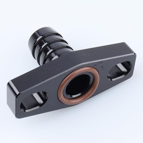 AC PERFORMANCE Aluminium Turbo Drain Flange Fitting 58 Barb Male 38mm Fit for GTX G Series Black - Image 3