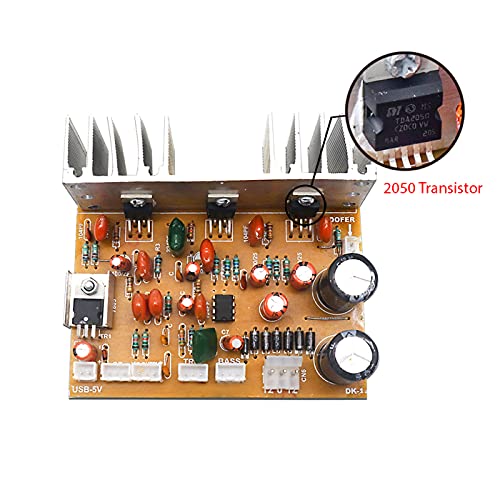 Electronicspices Electronic Spices 2.1 Home Theater Amplifier Board usb 5v with Bass Boost Support TDA2050 Based - Image 3